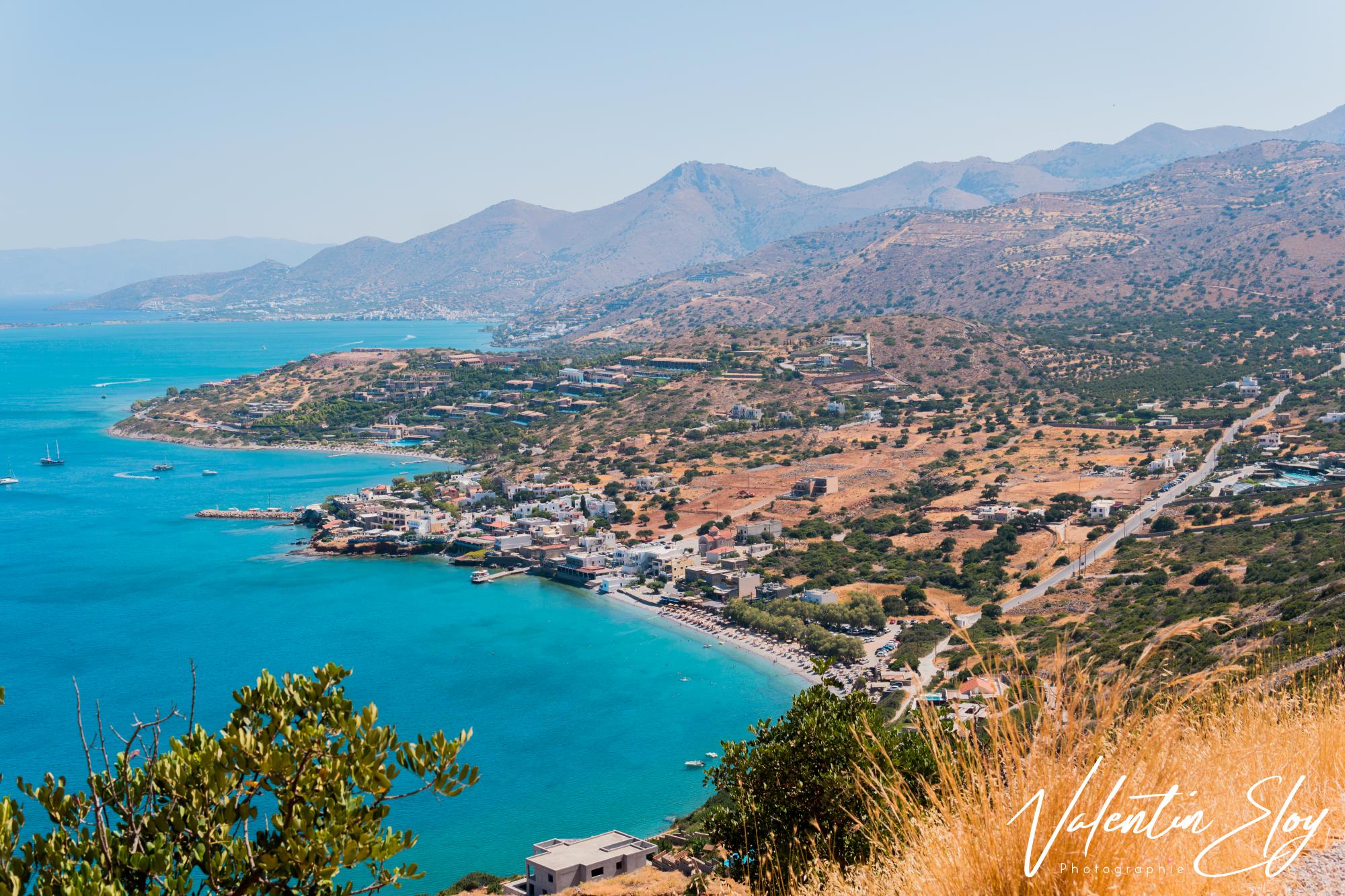 Point de vue de l'île de Spinalonga