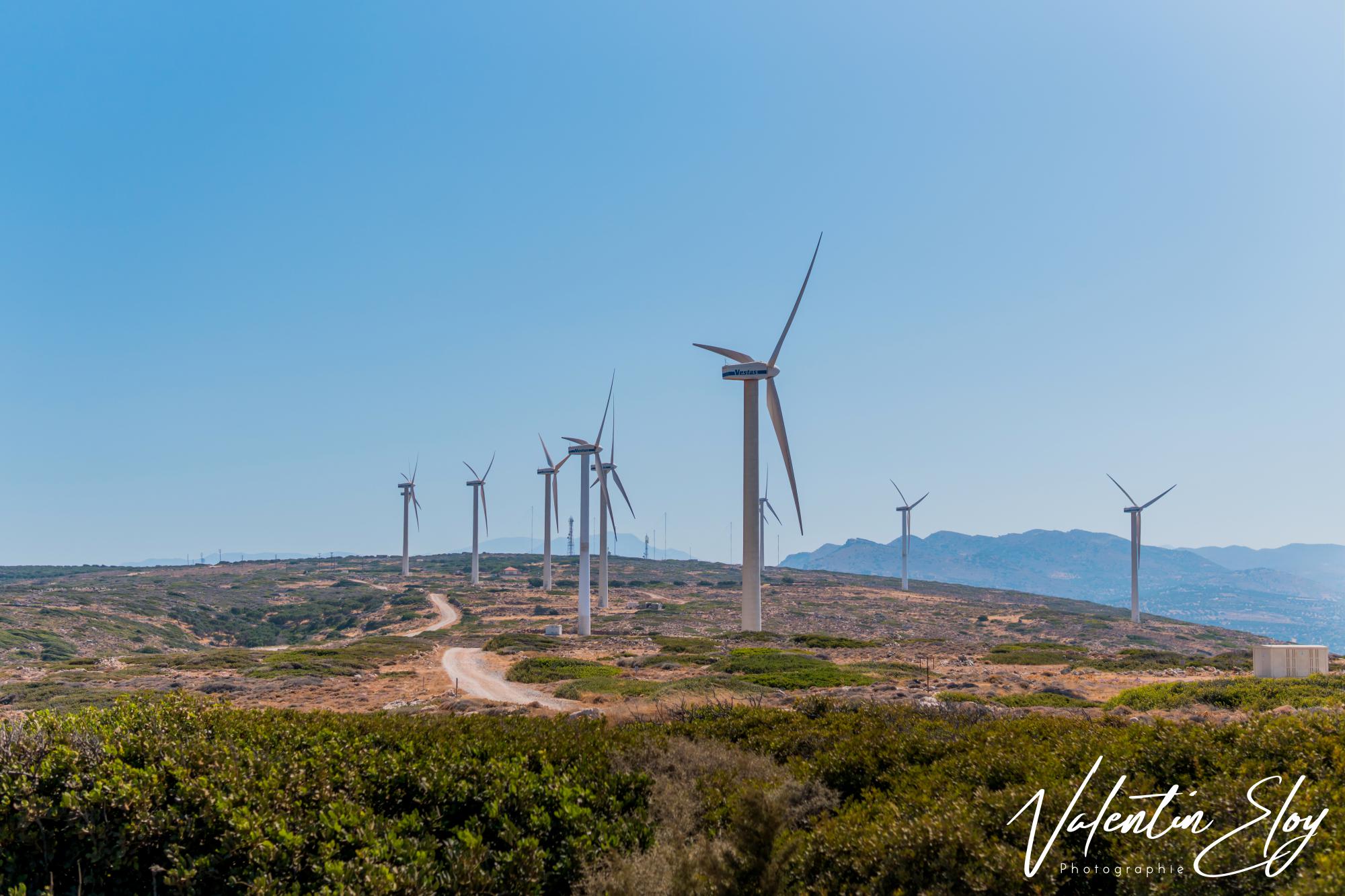 Eoliennes Monastère d'Agios Ioannis